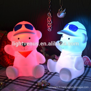 manufactuer direct vente Rechargeable LED Bear puissante veilleuse